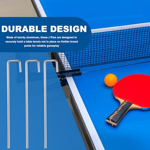 Moxweyeni 20 Pcs Table Tennis Net J Pin Replacement Sports Table Tennis Net Clip Insert for Table Tennis Accessories