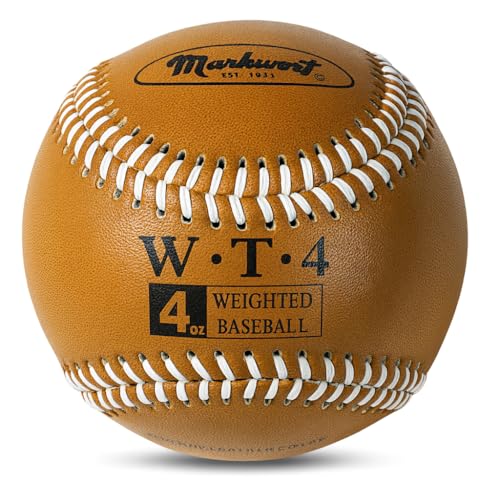 Markwort Weighted 9-Inch Baseballs-Leather Cover (Individually Boxed) - color: Gold
