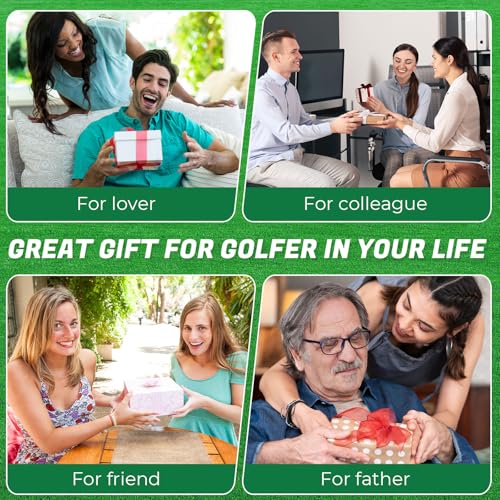 6 Pcs Golf Cleaning Kit, Golf Club Brush Groove Sharpener Cleaner Microfiber Towel with Carabiner Clip Set Sports Cleaning Tool Accessories for Men Women