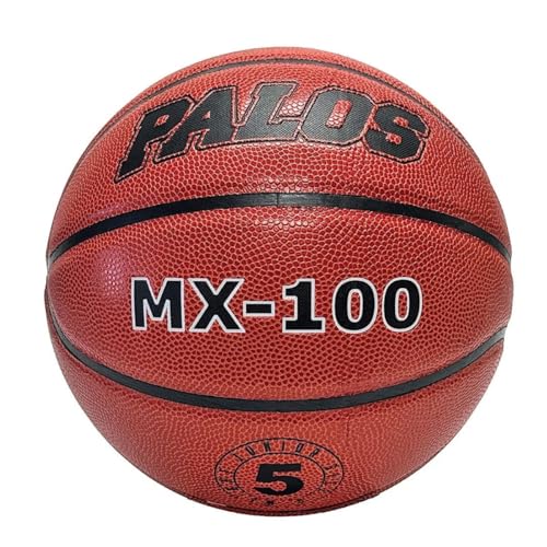 Palos Sports - MX-100 Composite Basketballs, for Kids and Adults, Indoor and Outdoor Use | Size 5, Size 6 and Size 7, Single or Set of 3 - size: Size 5 (27.5")
