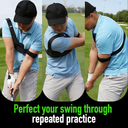 GAIARENA Golf Trail Arm Swing Aid Slider Golf Training Aid, Trainer Equipment to Eliminate Slices & Chicken Wing Swing, Gifts for Men Women Beginner Golfers - style: Left Handed Golfers