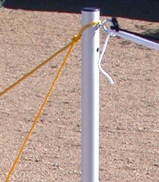 Home Court Portable Set Guy Line Rope Sets - color: Yellow, size: Pull-up Style Ropes