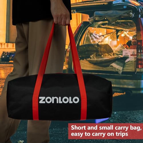 ZONLOLO 6x6ft Portable Baseball & Softball Net for Hitting and Pitching, with Sturdy Bow Frame and Carry Bag, Special Circular Target and Strike Zone for Accurate Throwing Practice, Great for Kids