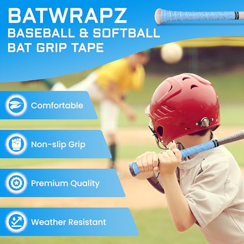 Bat Grip Tape for Baseball - Softball Precut and Pro Feel Bat Grip Tape Replacement - color: Ice Cream Cone