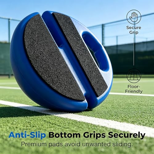 Solo Tennis Trainer Rebound Ball with Weighted Base, Portable Tennis Practice Rebounder, Anti-Tangle Elastic String for Backyard Park Indoor, Solo Training for All Levels