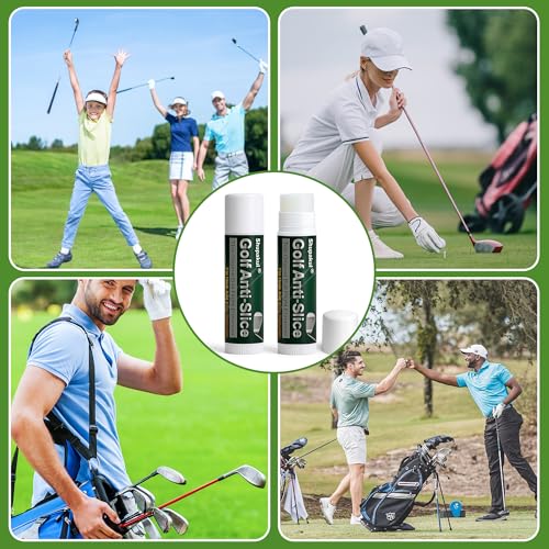 4 Pcs Golf Anti-Slice Anti-Hook Compound for Clubs, Golf Driver Wax Stick to Reduce Side Spin, Portable Golf Stick Compound Accessories for Boosts Distance Increases Accuracy