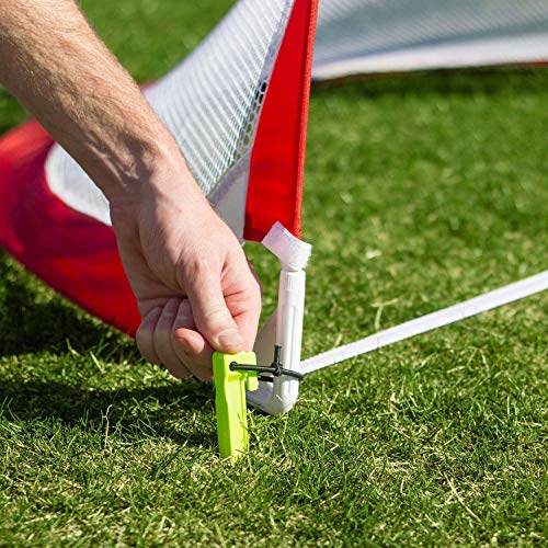 GoSports Portable Pop-Up Soccer Goals for Backyard - Kids & Adults - Set of Two Nets with Agility Training Cones and Carrying Case - size: 2.5 ft Round