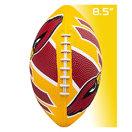 Franklin Sports NFL Team Footballs - Rubber Youth Mini Balls for All Teams - Kids 8.5" Football + Air Pump Sets - Official NFL Licensed - style: Arizona Cardinals