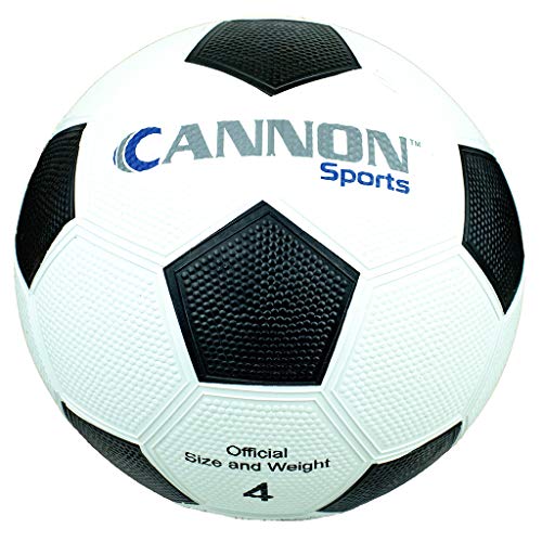 Cannon Sports Black & White Soccer Ball for Games, Practice, and Agility Training - size: Size 4