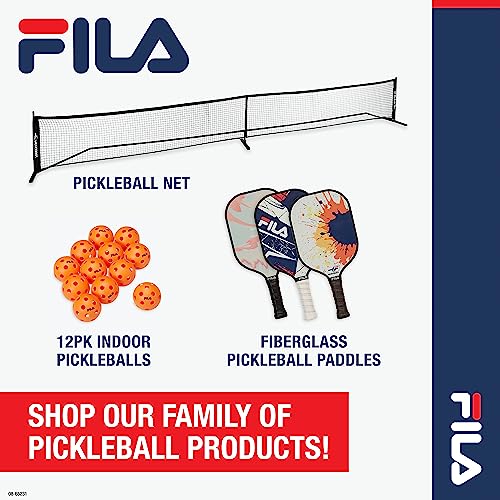 FILA Accessories Pickleball Paddles Set of 2 - Includes 2 Pickleball Rackets, 2 Outdoor Pickleball Balls, Pickleball Racket Game Equipment Mesh Bag