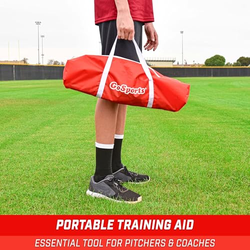 GoSports Baseball & Softball Xtraman Dummy Batter Pitching Training Mannequin - Practice Pitching Aid for Improved Accuracy and Safety - style: Baseball