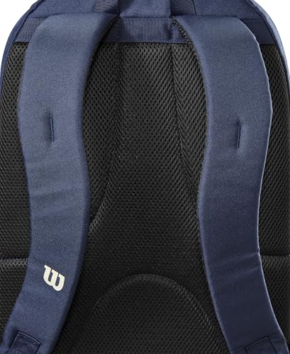 WILSON 2025 Team Tennis Racket Bags - color: Navy/Red, size: Holds up to 2 Rackets