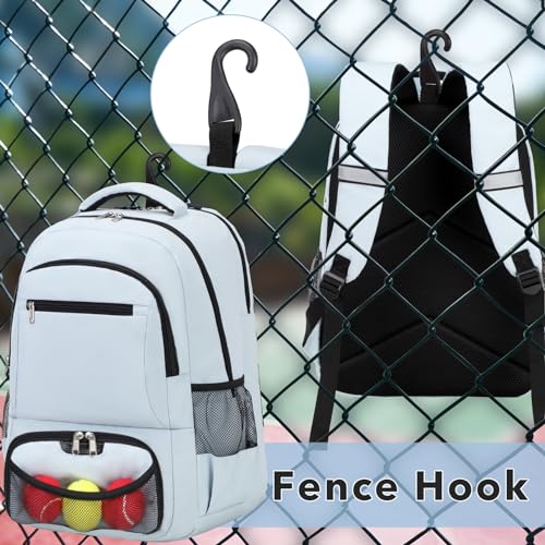 ACESAK Tennis Backpack Tennis Bag for Women Men - Tennis Bag Holds 2 Rackets, Badminton Squash, Pickleball Paddles Balls - color: Blue