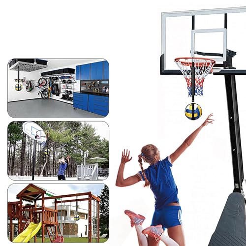 Volleyball Spike Trainer Nylon Volleyball Hitting Trainer with Adjustable Straps Reusable Practice Equipment for Training for Christmas