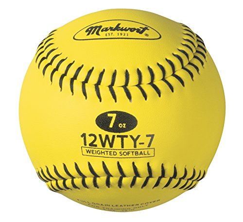 Markwort Lite Weight and Weighted Leather Softball - size: 7-Ounce