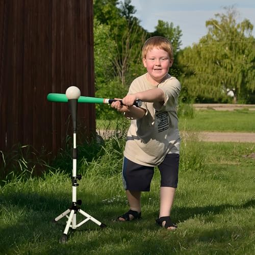 Baseball Tee Batting Tee Softball Tee Portable Travel Hitting Tee,Easy Adjustable Height,Stable Tripod Stand - color: White, style: Tee Pro