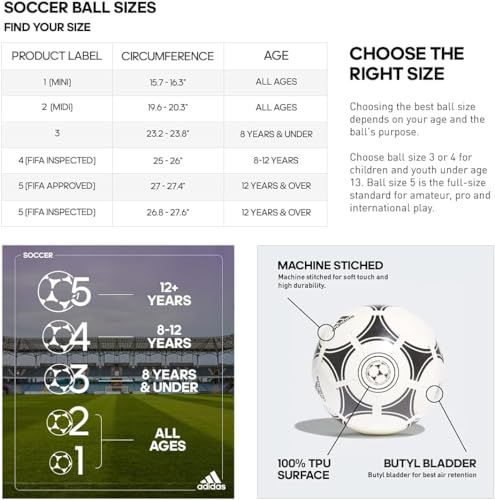 adidas Unisex-Adult Tango Glider Soccer Ball - size: 4