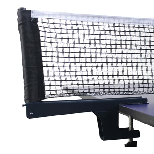 Pingpong Net with Clamp Professional Table Tennis and Post Set Folding PingPong Meshes Clip Adjustable Screw Clamps Post Suitable for Indoor Outdoor - color: clip on