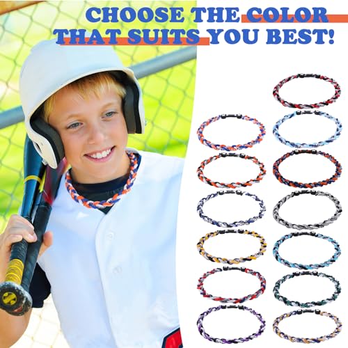 Willtok Premium 18inch Baseball Necklace w/Nylon Tri-Braided Rope Tornado Design