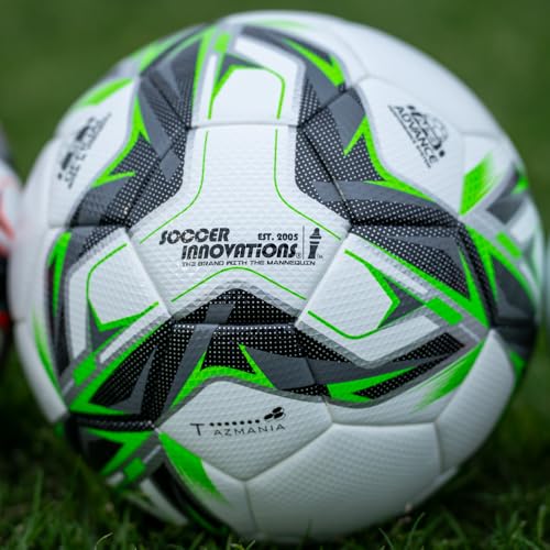 Tazmania Seamless Thermo Soccer Ball - NFHS Approved, Match & Practice Soccer Ball, Size 4 & 5 Available