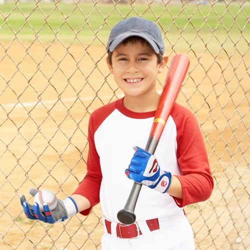 Goporoy Super-Grip Youth Baseball Batting Gloves for Kids, Ergonomic Design for Boys and Girls, Enhanced Protection & Optimal Performance