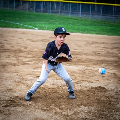 Swax Training Baseball 2‑Pack – Blue Sprinkle Design, Soft‑Impact Limited‑Flight Training Balls, Regulation Size & Weight
