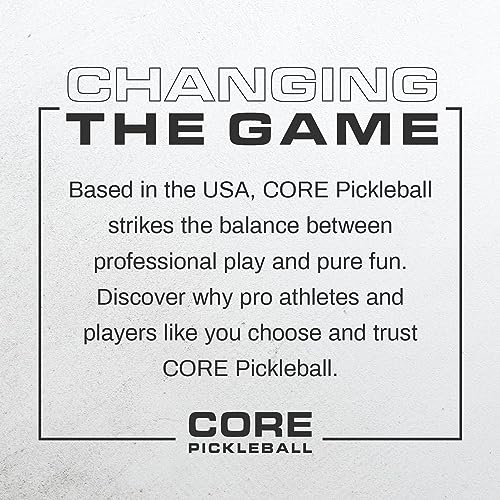 CORE Pickleball- Indoor Pickleball Balls | Professional Durabilty, Easy to See, Consistent Bouce Pickleballs with 26 Holes