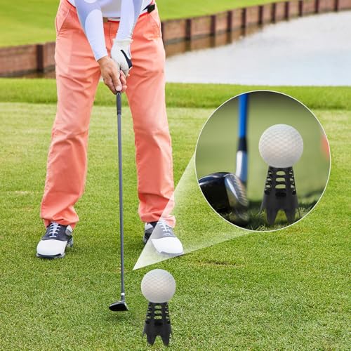 Golf Simulator Tees 20Pcs Plastic Golf Tees for Outdoor Indoor Home Training Practice Simulator Golf Tees Golf Mat Tees for Winter Turf Driving Range 10 Tall+10 Short+1 Mesh Bag