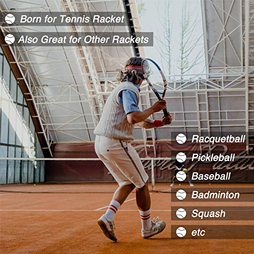 Tacky Tennis Racket Grip Tape, 6 Pack Tennis Grips, Absorbent and Enhanced Tennis Racquet Overgrip Tape(Gradient Color - color: Orange