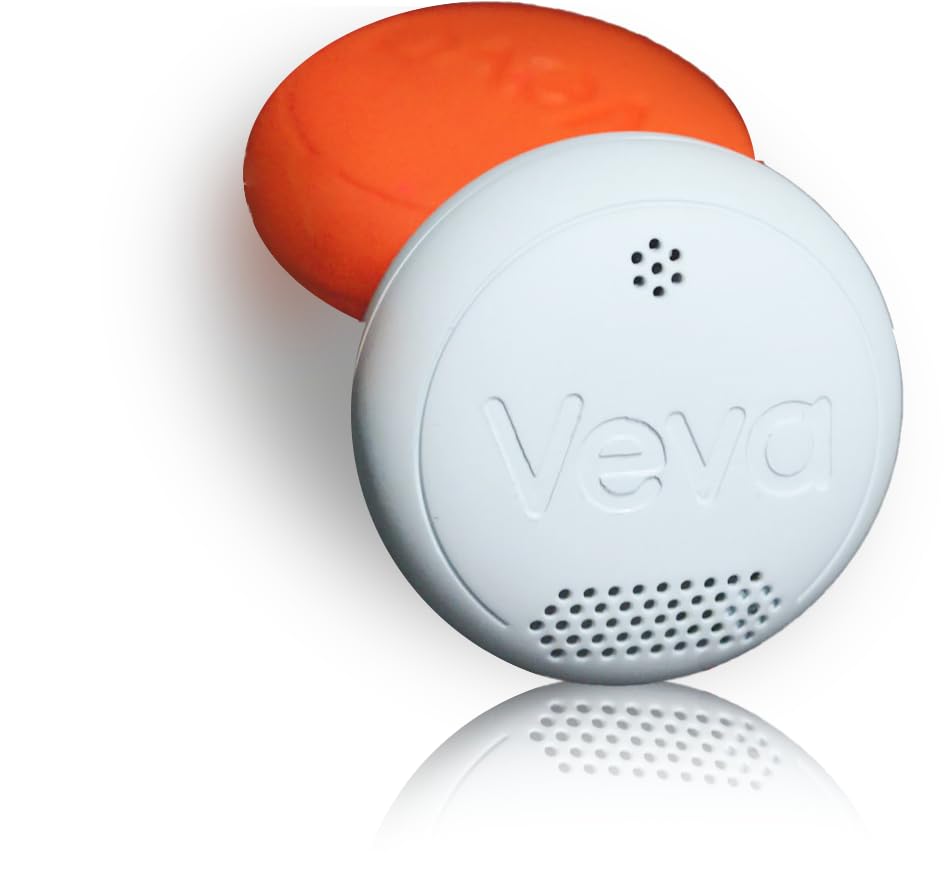 Veva R3 Series Tennis Ball Machine – AI-Powered, Voice Control, Dual Spin, Horizontal Oscillation, OTA Upgrades, 80-Ball Hopper, 16.5 lbs Portable for Beginner to Intermediate Players