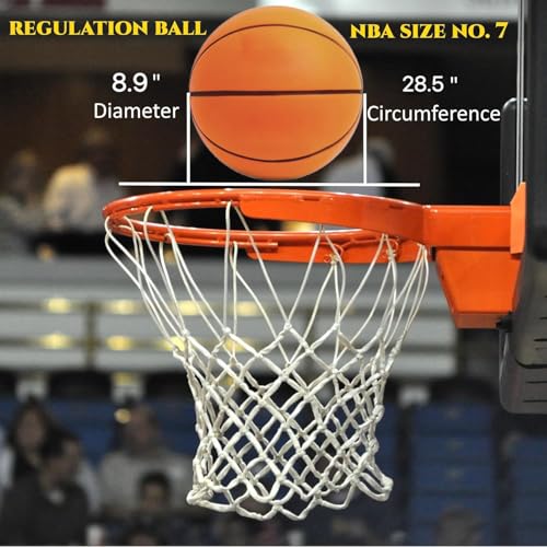 Silent Basketball 2025 Official Eighth Generation of High Density Silent Basketballs Size 6 (28.5") and 7 (29.5"),Mute Basket-Ball Training Ball - size: 28.5"