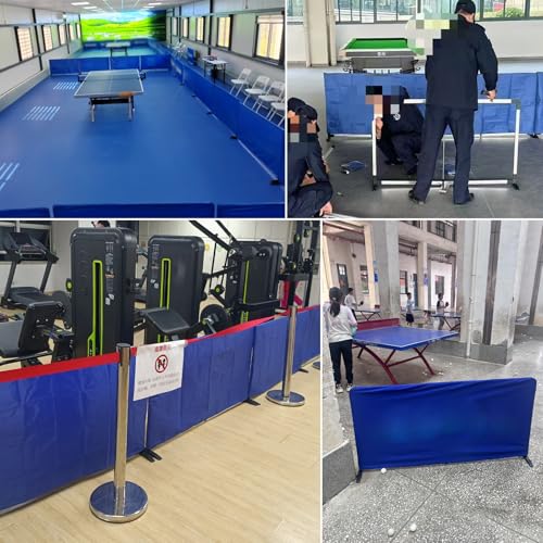 Portable Table Tennis Court Dividers - Reusable Ping Pong Barriers for Training, Easy Ball Retrieval Fence, Enhance Game Performance & Practice Efficiency