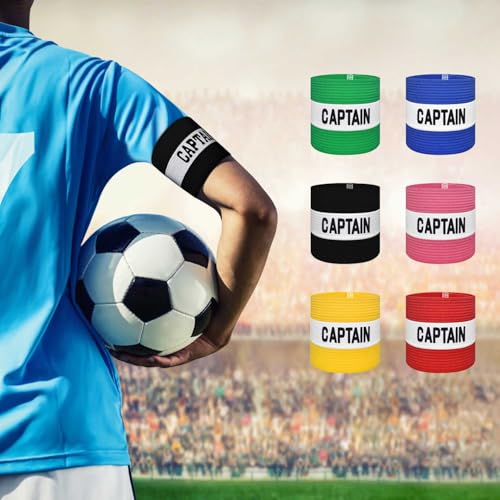 Classic Captain's Armband for Soccer Training, Adults & Youths Elastic Arm Band Captain Armbands Team Sports Accessories