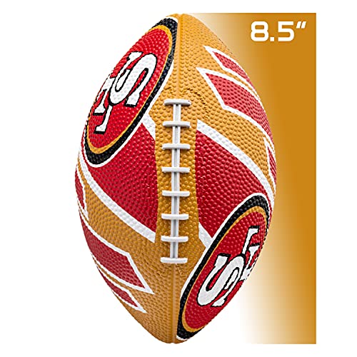 Franklin Sports NFL Team Footballs - Rubber Youth Mini Balls for All Teams - Kids 8.5" Football + Air Pump Sets - Official NFL Licensed - style: San Francisco 49ers