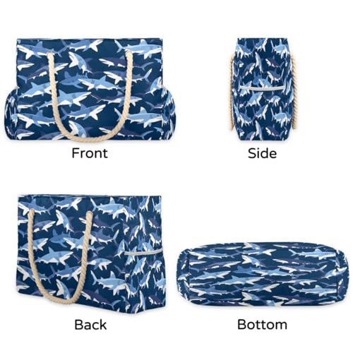 Beach Bag Waterproof Sand-proof Canvas Tote Lightweight Shoulder Bag Suitable for Family outdoor travel - color: C5