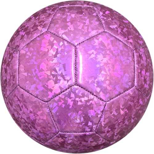 Metallic Training Soccer Ball - color: Pink, size: 5