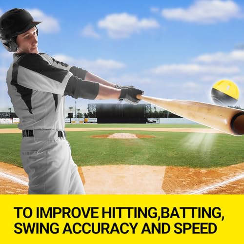 PLAYAPUT Pro Impact Limited-Flight Practice Baseballs - Ultra Durable Pop-Back Construction Design for Hitting,Batting,Pitching Training, 12 Pack Softball Training Balls for Coaches & Players