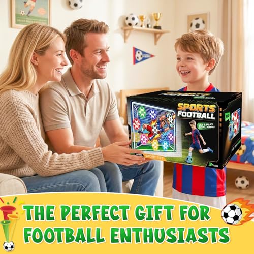 Soccer Ball Game Set for Kids Sticky Flannel Target with 2 Balls, Indoor Outdoor Backyard Shooting Toss Game, Sticky Soccer Ball Game Sports Toys Gift for Boys Girls 3-5 6-8 8-12 Year Old