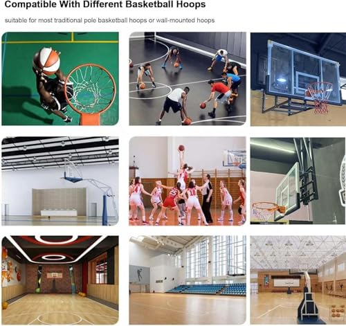 Basketball Hoop Returner Return Attachment Rotating Rebounder Net Hanging Easy Fold Shooting Device for Goal Free-Throw Practice