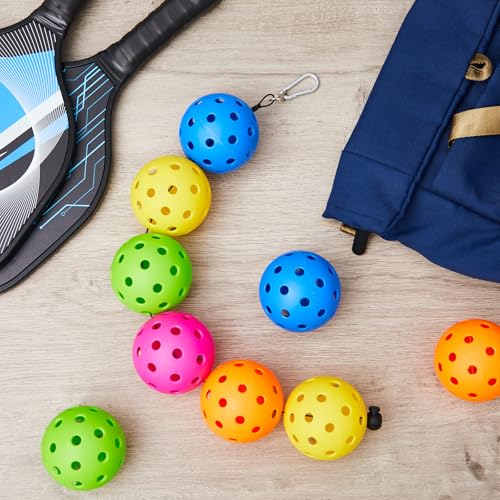 5 Pcs Ball String Holder Compatible with Pickleball Stringer Cable Chord for Storage Balls with 1 Nylon Buckle 10 Metal Buckle Portable Holder Compatible with Pickleball Accessories