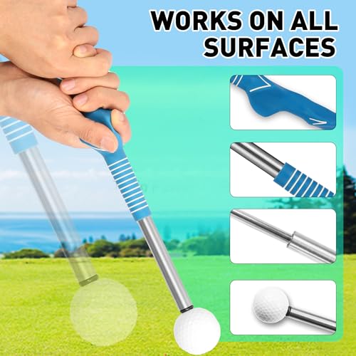 Retractable Golf Swing Trainer-Portable Indoor/Outdoor Swing Plane Aid for Muscle Memory,Tempo & Anti-Slice Training,Adjustable Golf Practice Tool for All Skill Levels.