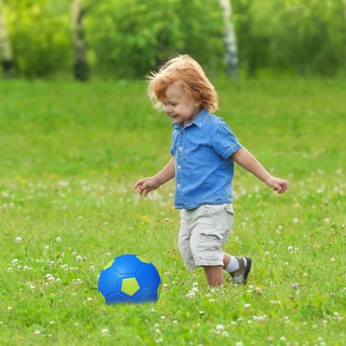 ABAJI Mini 2 Pack Toy 5 inch Basketball Soccer Ball Pump Needle Rubber Material Mini Hoop Toddlers Kids Teenagers Swimming Pool Indoors Outdoors - color: Orange