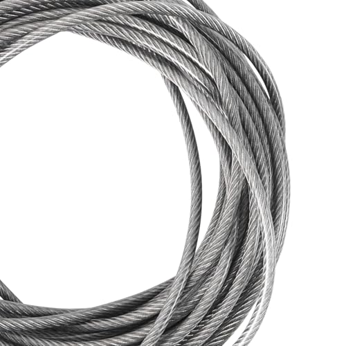 Aoneky 41ft 1/4'' Double Loop Stainless Steel Volleyball Net Professional Replacement Cable