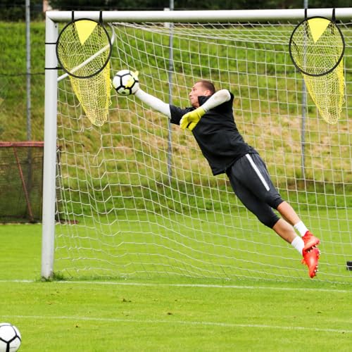 Football Target Net, 16" Easy-to-Attach Soccer Goal Net, Soccer Target Goal for Shooting Training, Improves Accuracy, for Shooting Accuracy Training, Fits Most Standard Goals - style: 2PCS