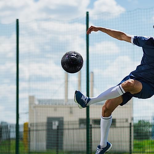 Size 5 Soccer Ball, Official Size & Weight for Training, Unique Appearance-Convenient Pump Included
