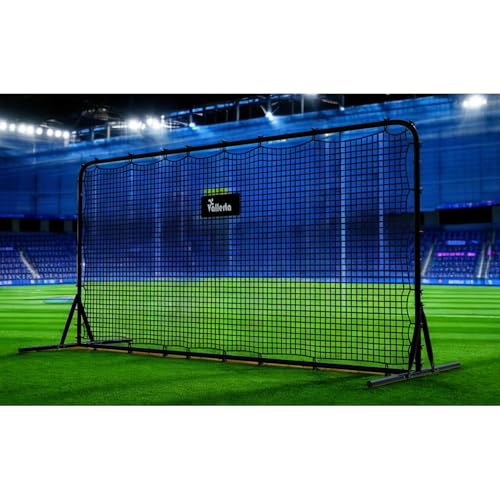 12x6 Steel Frame Soccer Rebounder Backstop Wall w/Carry Case. Perfect for Solo/Team Kickback Practice and Pass Training. Improve Touch/Passing & Ball Control Skills! US Owned