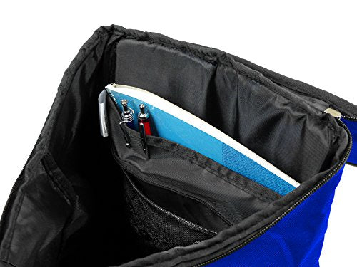 Soccer Backpack with Ball Holder Compartment - for Boys & Girls | Bag Fits All Soccer Equipment & Gym Gear (Black) - color: Blue