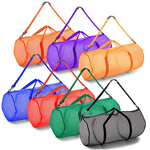 Champion Sports Mesh Duffle Bag – Oversized Breathable Gear Bag with Zipper & Shoulder Strap for Sports, Gym & Travel