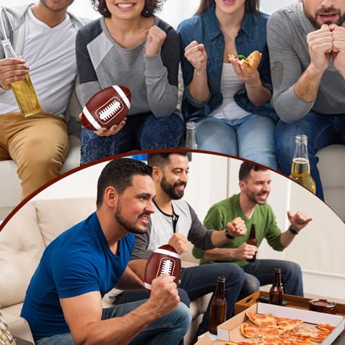Soft Football Soft Stress Ball 6 Inch Mini Small Brown Football for Indoor Playing Catch Game Sport Decor Party Props Sport Reward Gift to Family and Friends