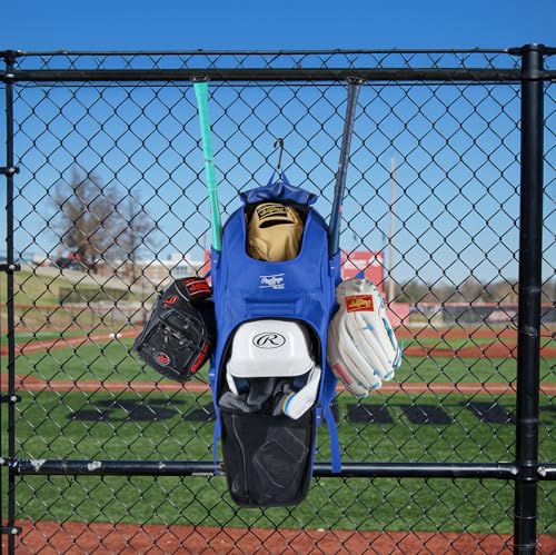 Rawlings | FRANCHISE 2.0 Player's Backpack | Baseball/Softball | Rec/Travel | Multiple Styles | Baseball/Softball - color: ROYAL